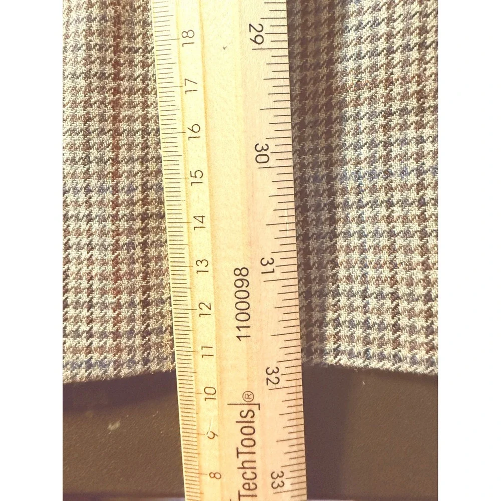 Lauren Ralph Lauren Mens Silk Wool Houndstooth Blazer Sport Coat Made in Canada